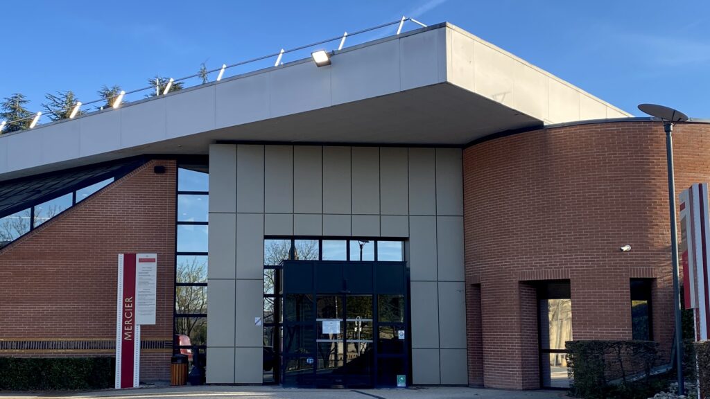 Mercier visitor center entrance in Epernay