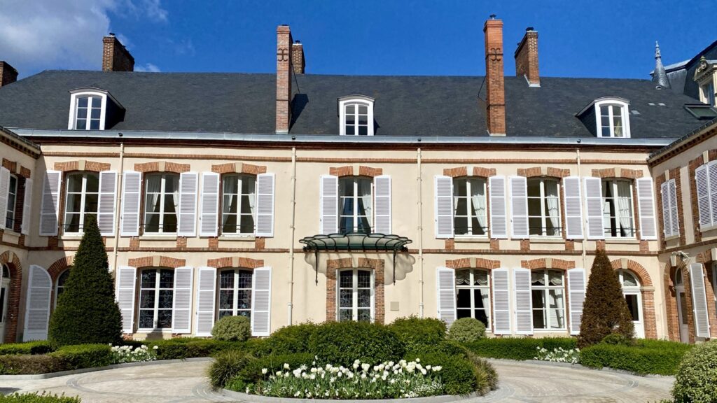 Maison Belle Époque exterior, Perrier-Jouët Champagne house in Épernay