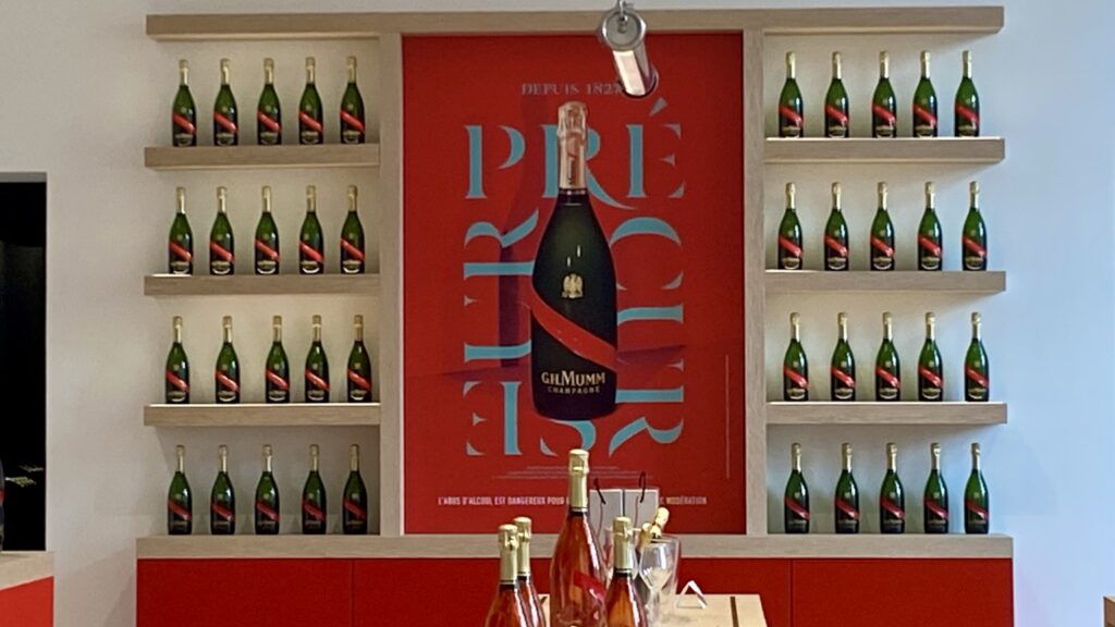 Champagne Mumm boutique and tasting space in Reims