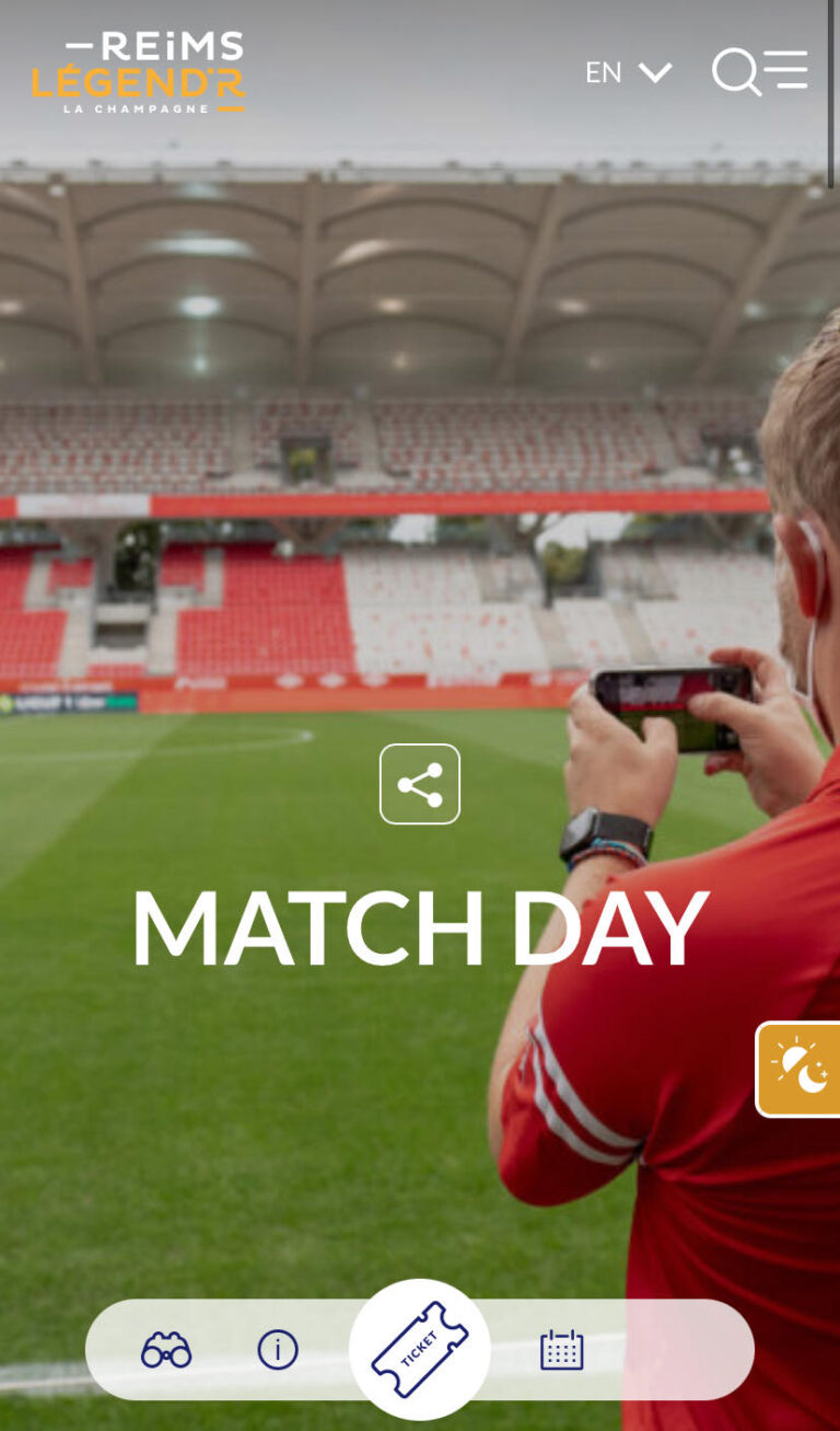 「スタッド・ランス」ホーム試合当日限定、スタジアムツアー La La La Champagne